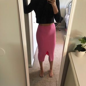 Free People Ribbed Midi Skirt